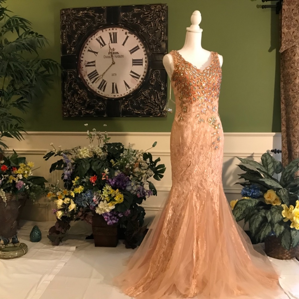 Formal evening gown mermaid Prom dress - Picture 7 of 9
